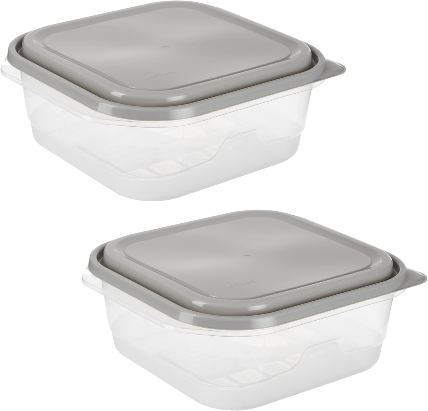 EveryWare Extra Large Square Food Storage Container, 2 Pack, BPA Free