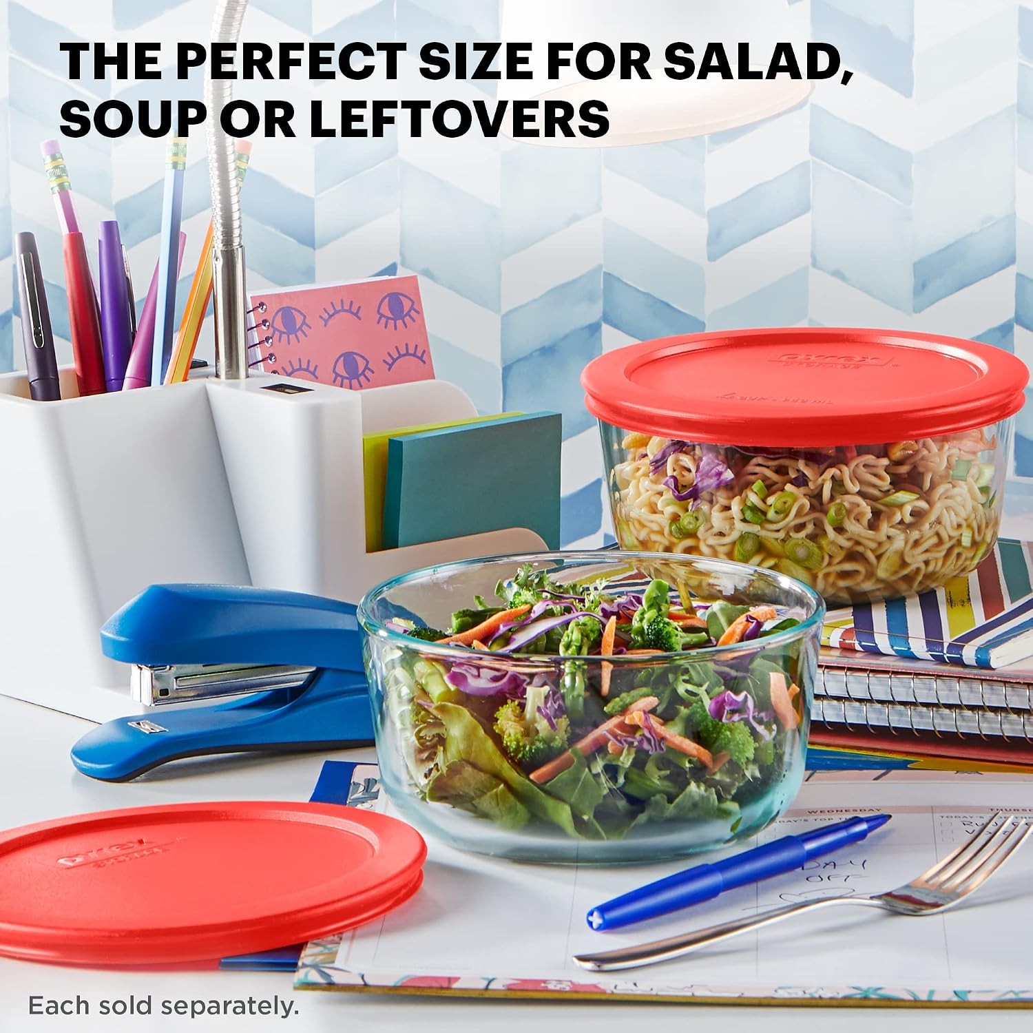 Simply Store Glass Food Storage Container Snug Fit Non-Toxic Plastic BPA-Free