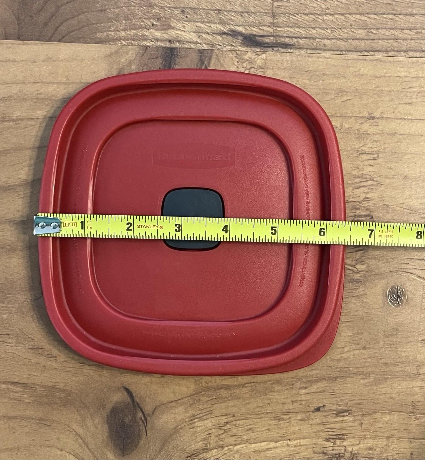 Rubbermaid 3 Cup Storage Containers Square Vented Lids Racer Red 7J61 USA NICE!