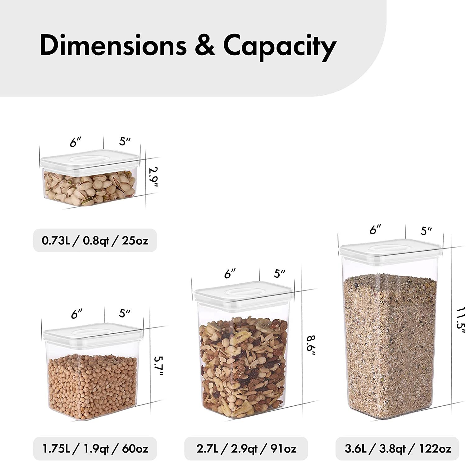 (Set of 3) Neoflam Airtight Rectangular Smart Seal Food Storage Containers