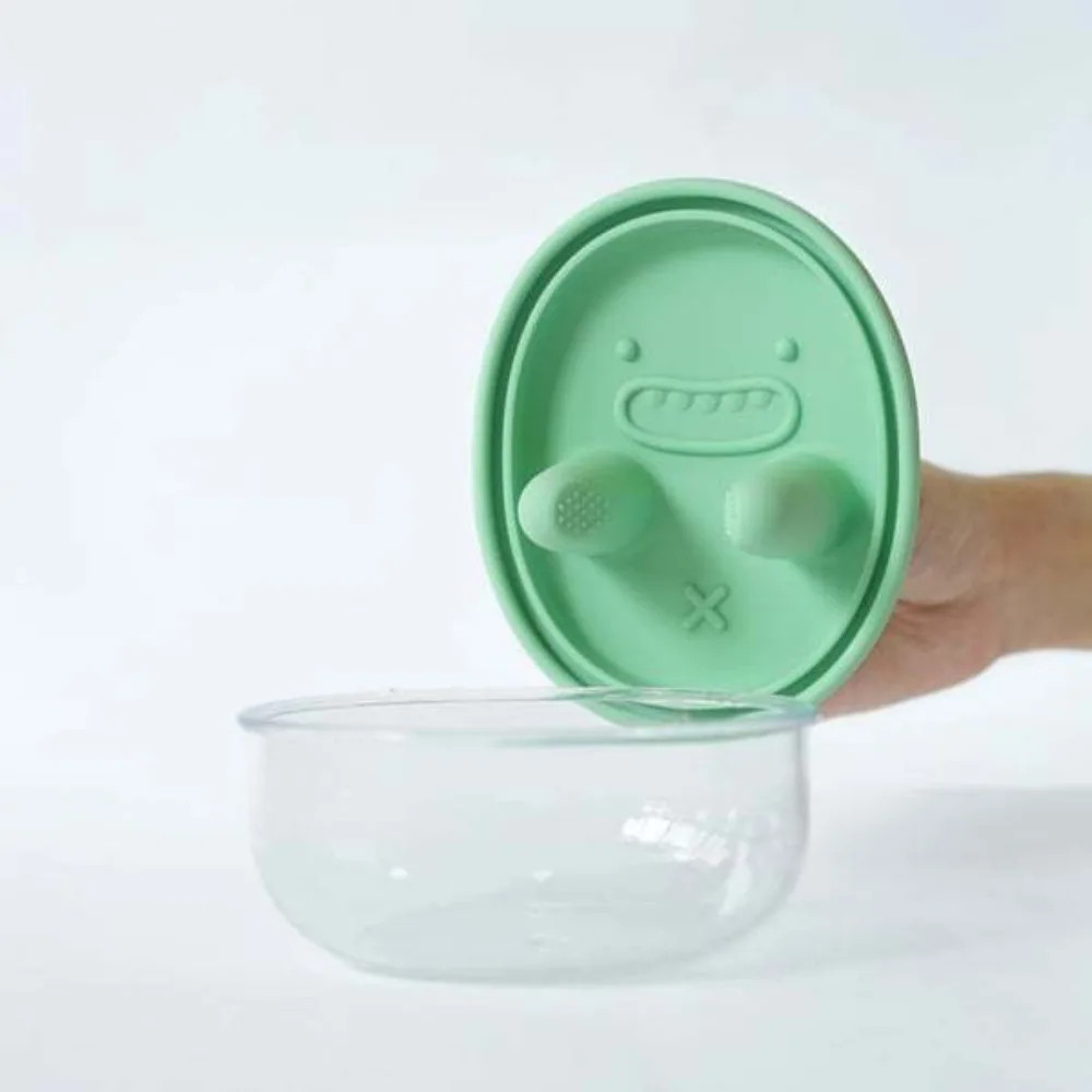 Easy-to-clean Silicone Lid Snack Storage Box Leak-Proof No-Mess Food Container N