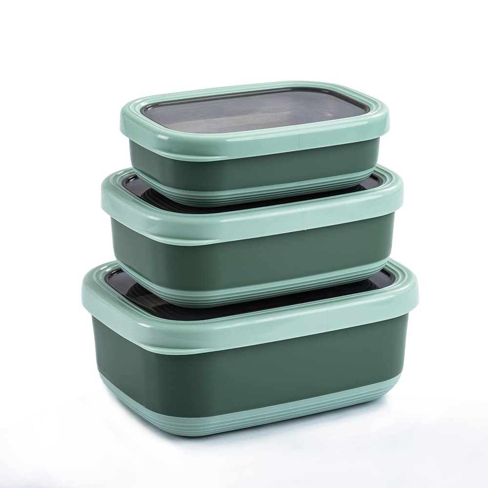 Lille Home Leak Proof Steel Food Containers – Snack Large, Dark Green