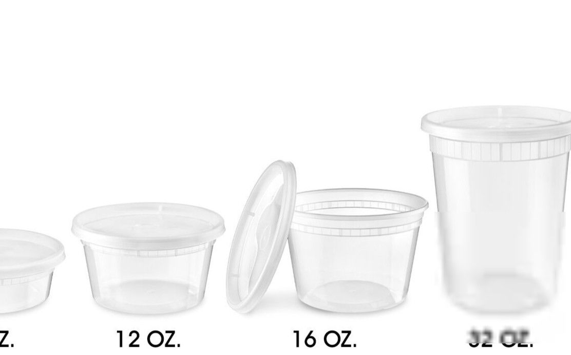 heavy duty deli food storage containers – 16 oz – 150 pieces