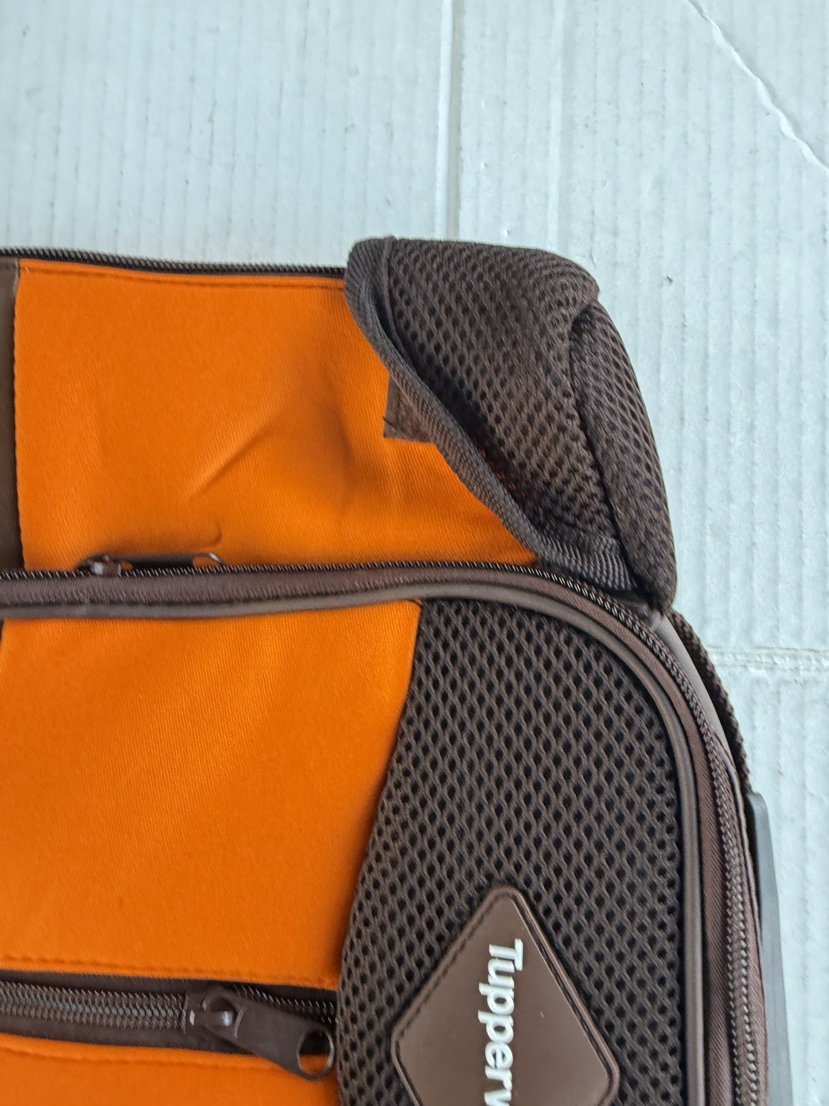 Tupperware Brown Orange Lunch Bag Insulated New