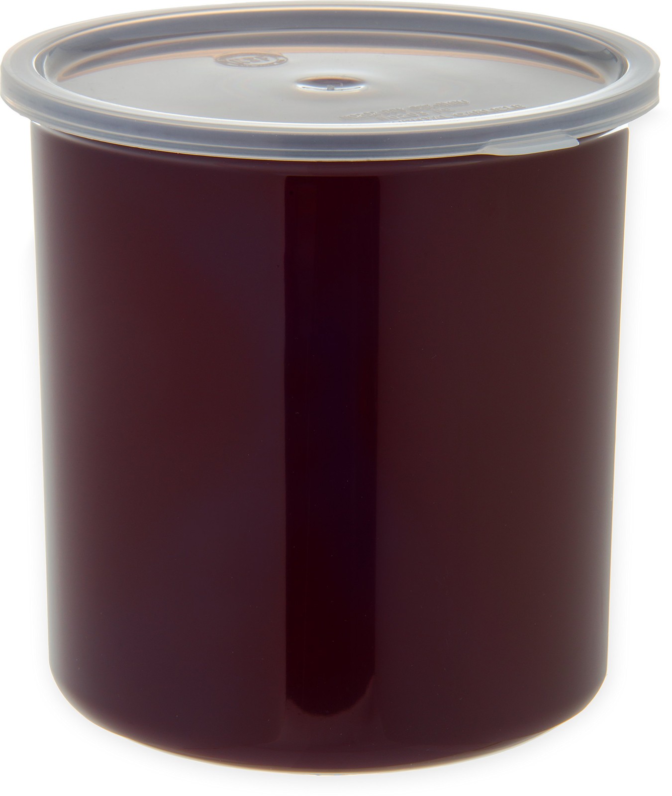 2.7 Quart Brown Classic Round Storage Container Crock with Lid Plastic