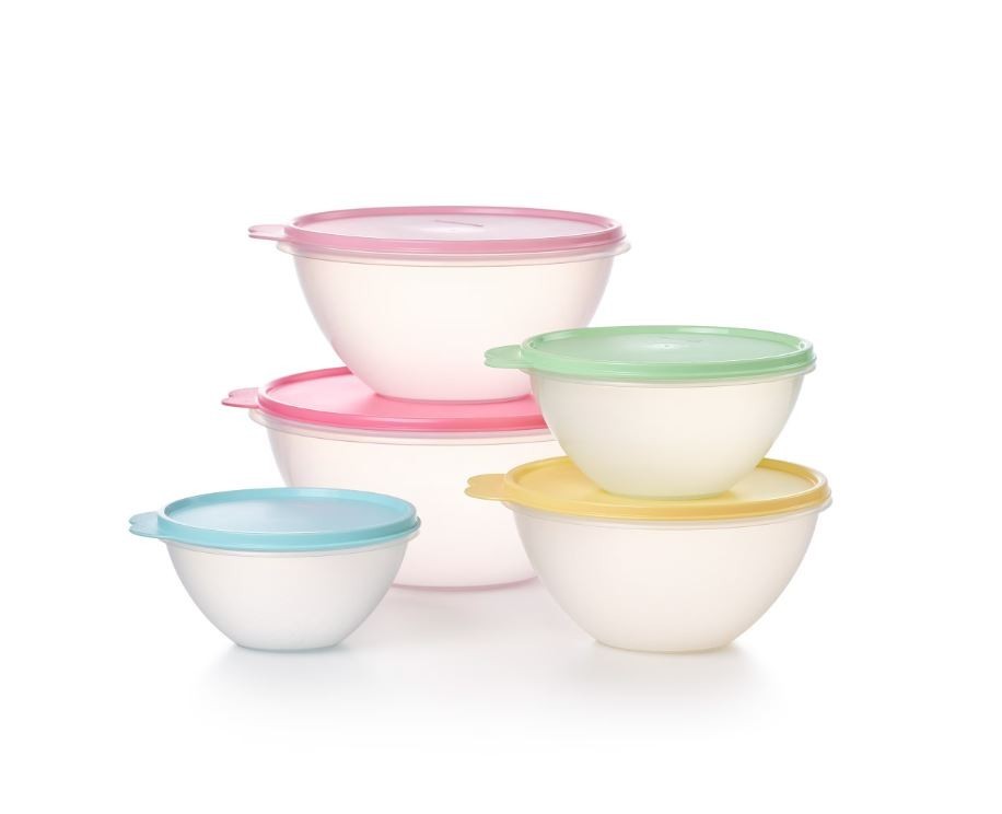 Tupperware Wonderlier Plastic Food Storage Container Set with Lids (5 Count)