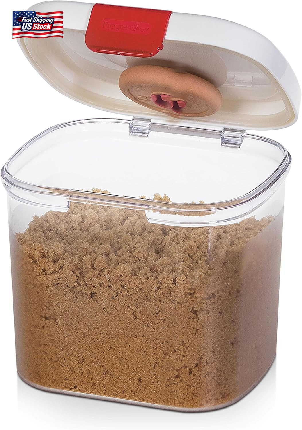 Prepsolutions Brown Sugar Keeper with Airtight Seal and Terra Cotta Disc for Moi