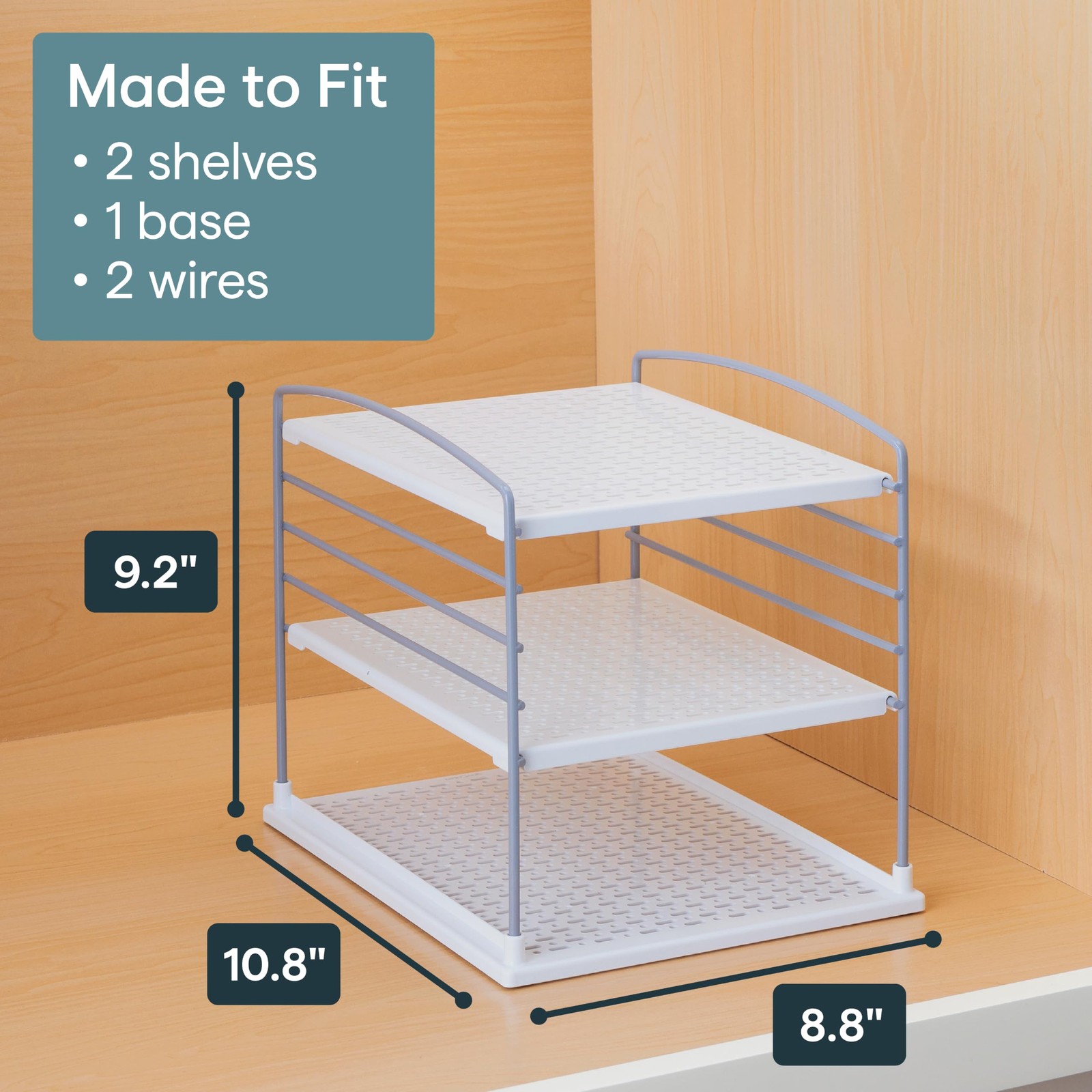 UpSpace Adjustable Box Organizer for Foil Wrap and Kitchen Cabinet Storage, O…