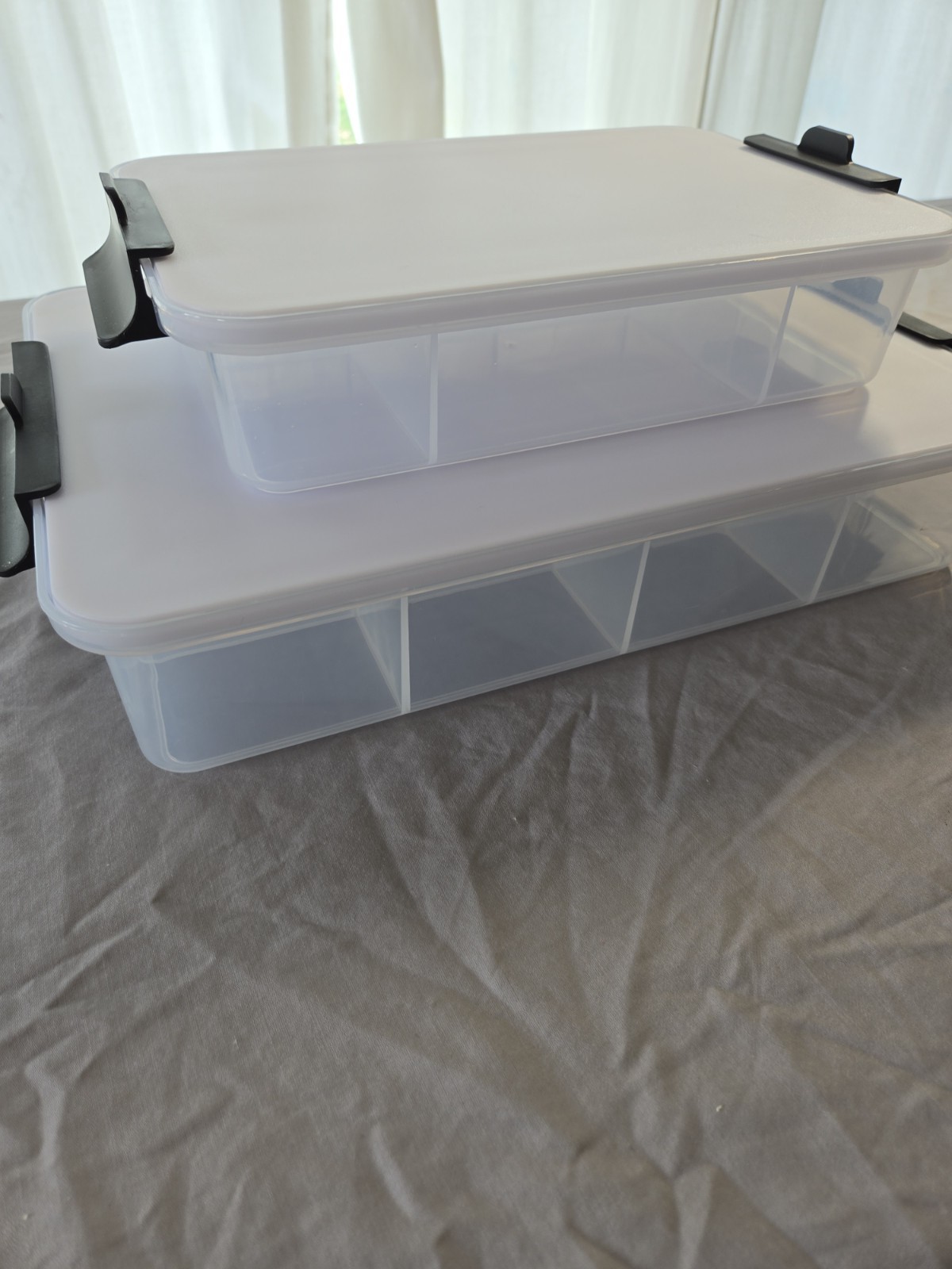 Farberware SnackleBox 11×16 Inch and 12×8 Snack Container w/ Cutting Board Tops