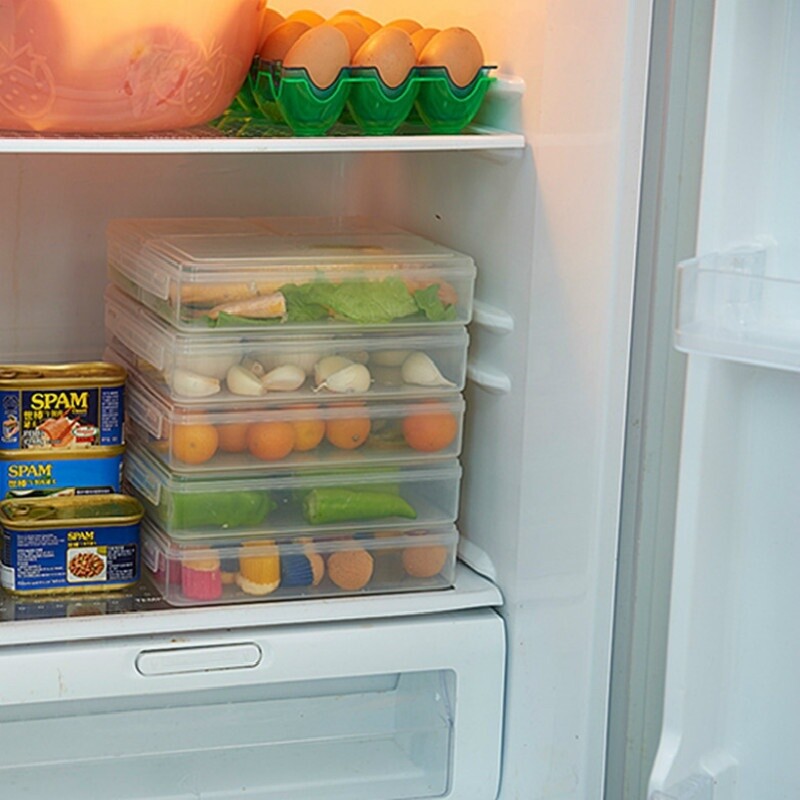 Kitchen Storage Boxes Fridge Food Preservation Seal Container Leftover Case Home