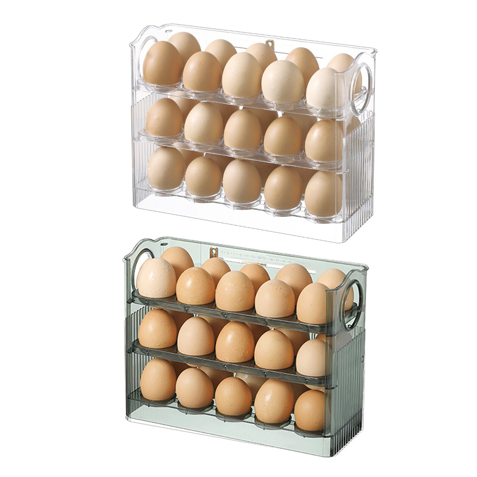 Kitchen Flip-Type Egg Storage Rack Fridge Organizer Creative Egg Holder Box
