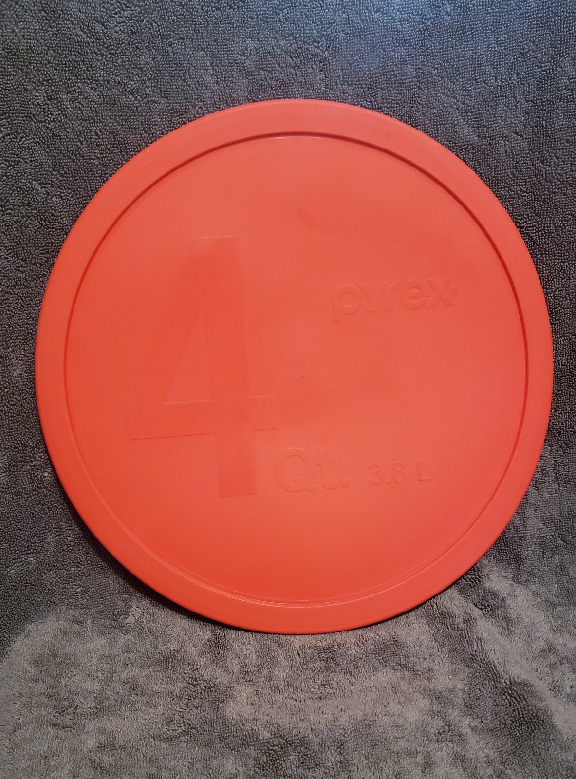 Pyrex 326-PC Red 4Qt 3.8 L Round Plastic Storage Lid Cover for Glass Mixing Bowl