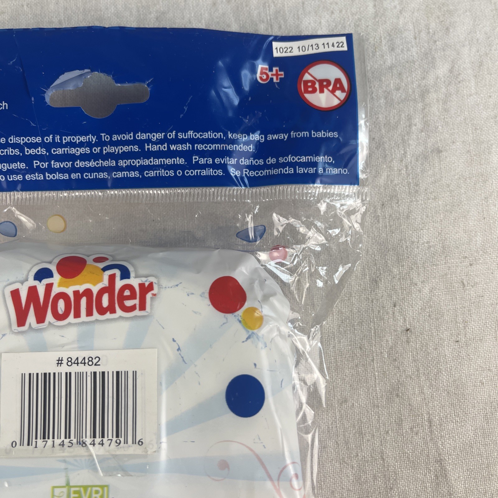 WONDER BREAD SANDWICH PACKER CONTAINER, NEW, SEALED BLUE