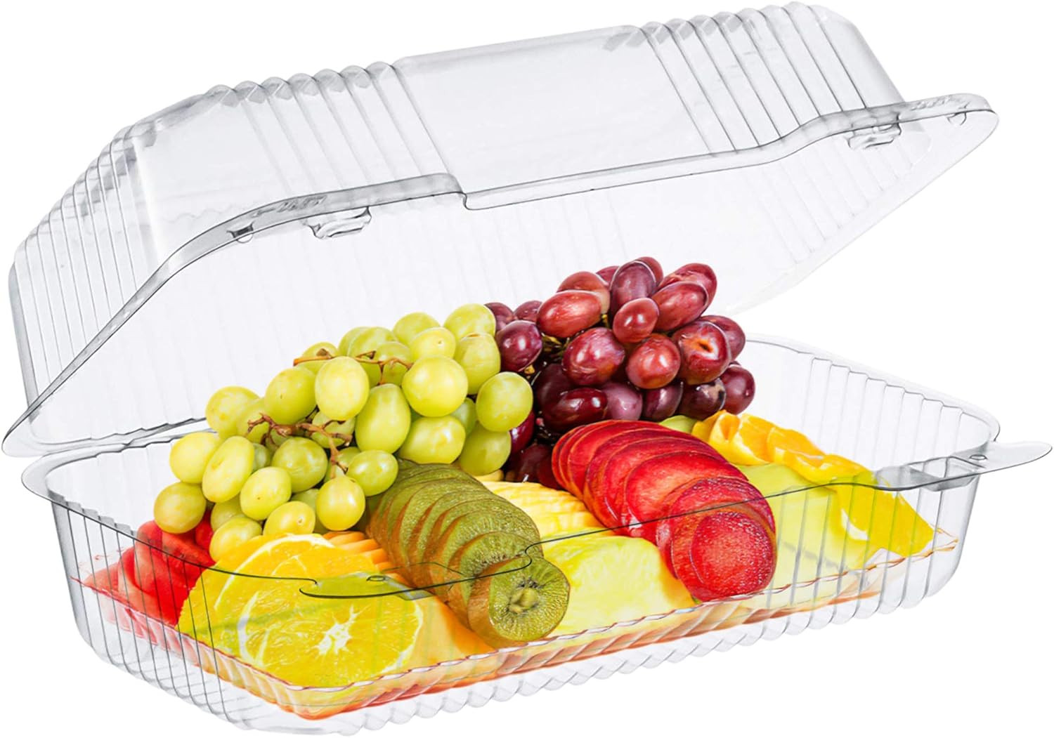 Bakers Pantry Cake Roll Container Clear Hinged Lid Disposable 9″ X 5 Great for L