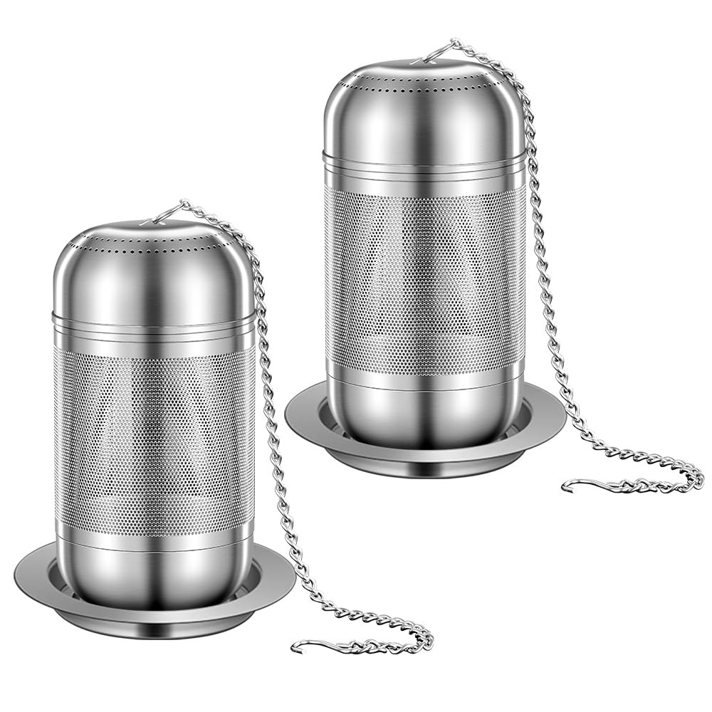 BOMANSI BOMS 2Pack 316 Stainless Steel Tea Infuser for Loose Large, Silver