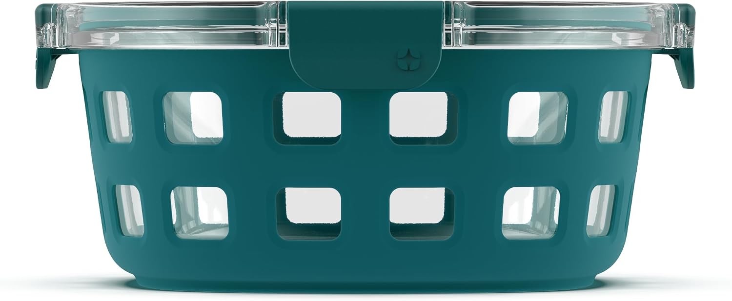 Ello Duraglass Meal Prep Container, 7 cup- Glass Food Storage Container with Sil