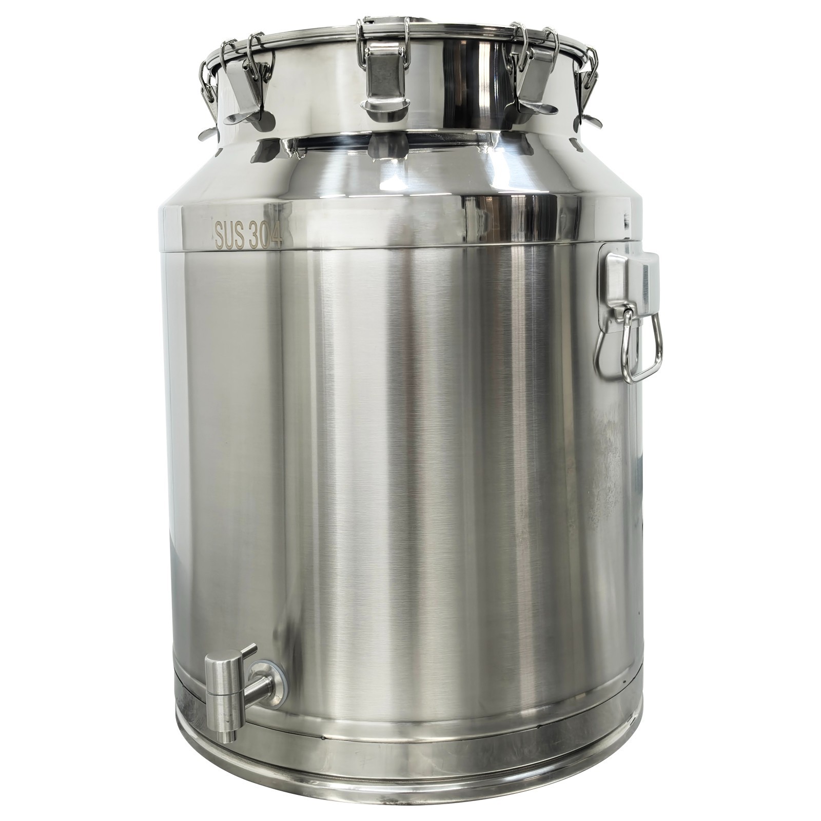 304 Stainless Steel Fermenter Tank 64L Capacity Sealing Storage Tank with Faucet