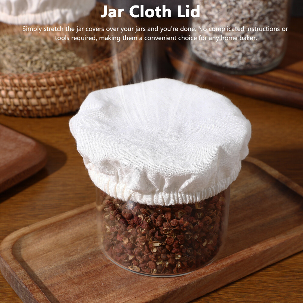 5 Pcs Tank Cloth Glass Bottle Jar Bowl Covers Can
