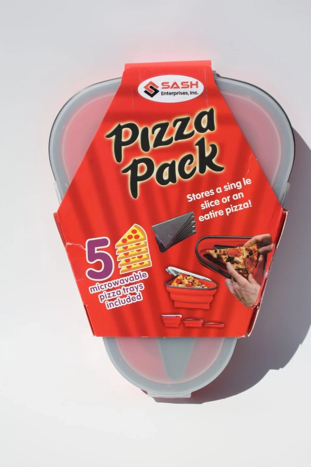 Baby Food Grade Silicone Folding Pizza Box Reusable Triangle Pizza Packing Box