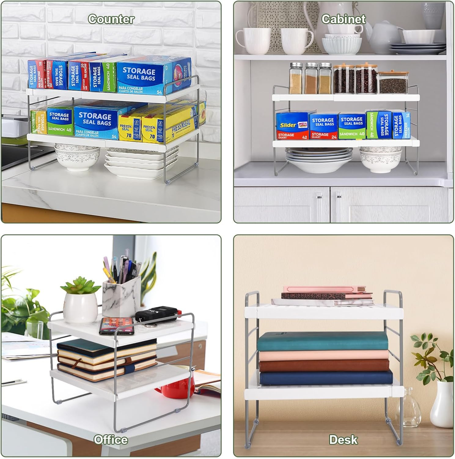 Pantry Organization and Storage for Kitchen – Expandable Kitchen Wrap Box Organi