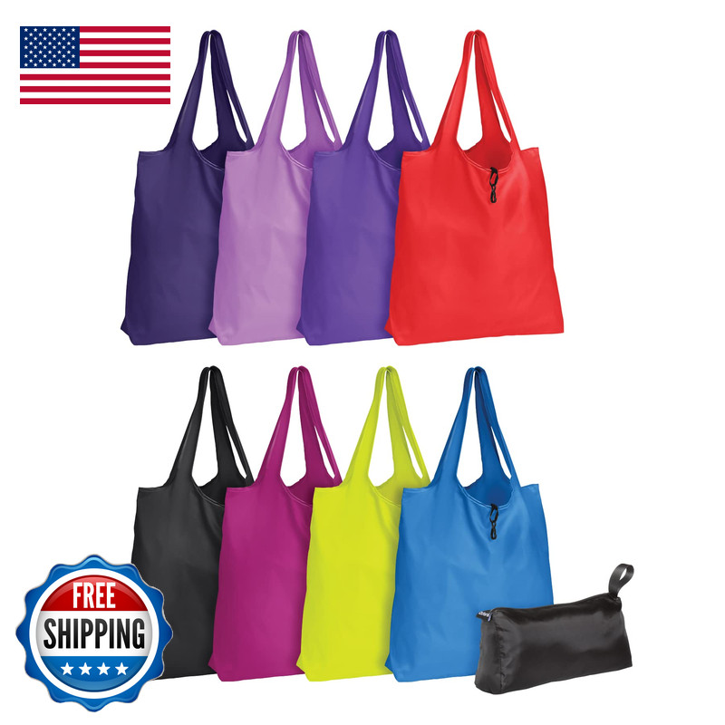 Oxford Reusable Grocery 8 Pack Of Checkout Machine Washable Large 16 X 17