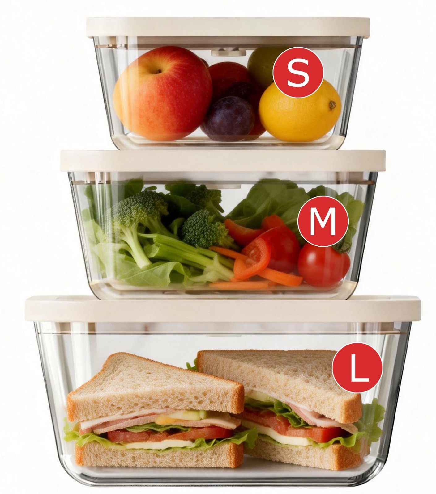 Glass Vacuum Seal Containers for Food Storamge, Vacuum Container with Time Re…