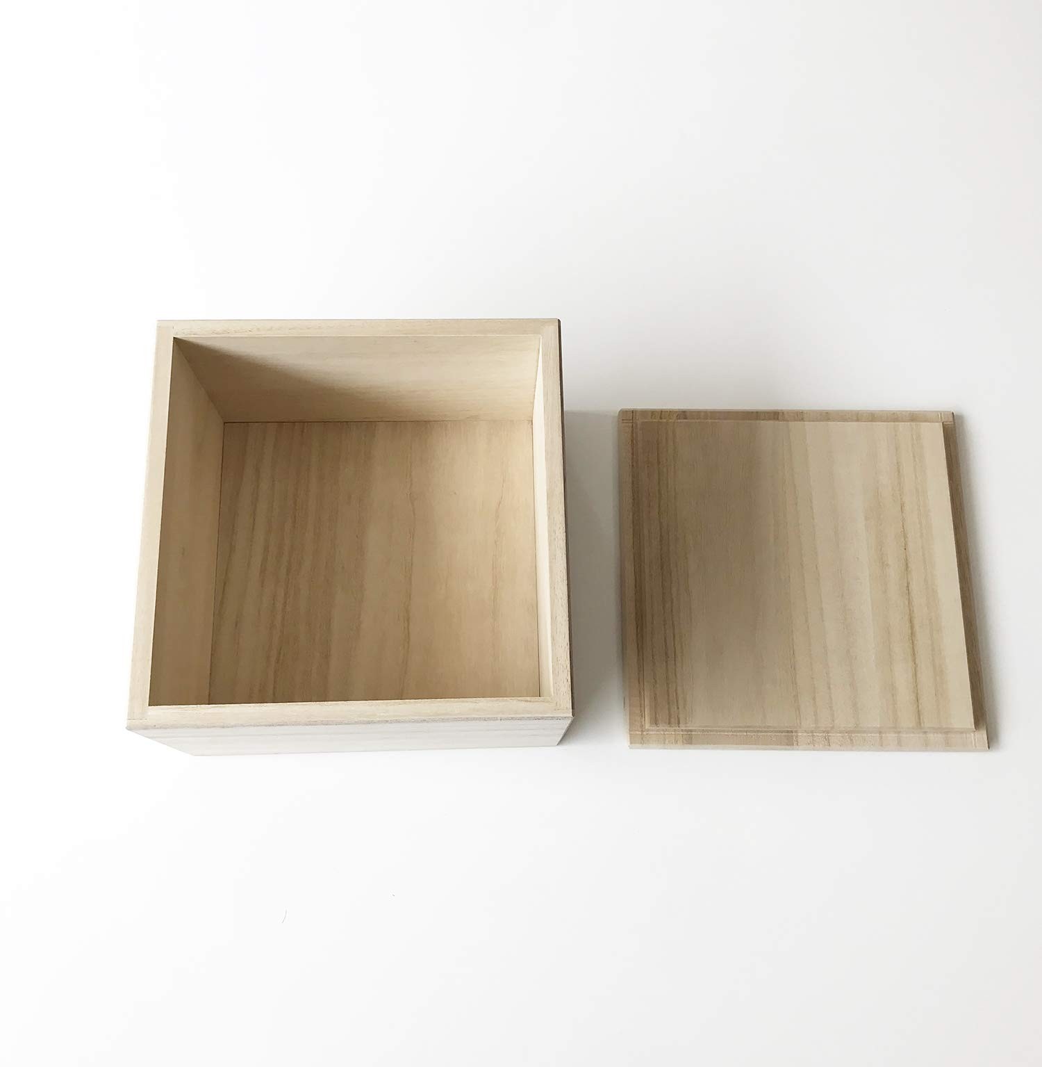 KATOMOKU Paulownia Rice Bin 5kg Storage White Wood Japan