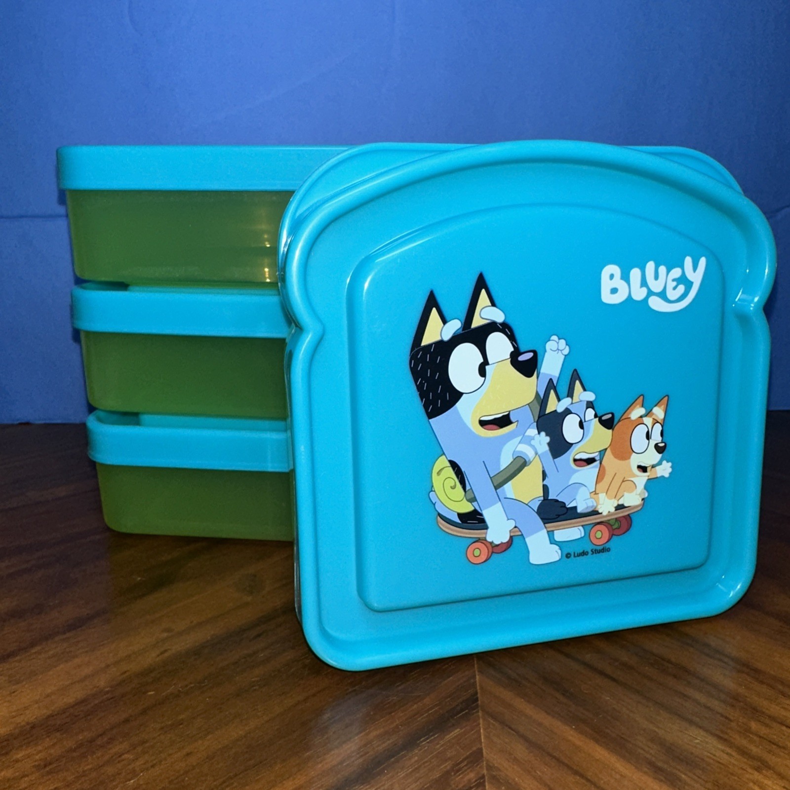 Lot New BLUEY SANDWICH HOLDERS Kids snack container
