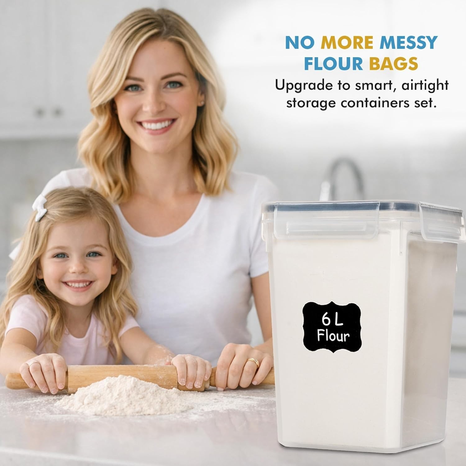 Durable & BPA-Free Kitchen Storage Set – 3 Airtight Containers for Freshness