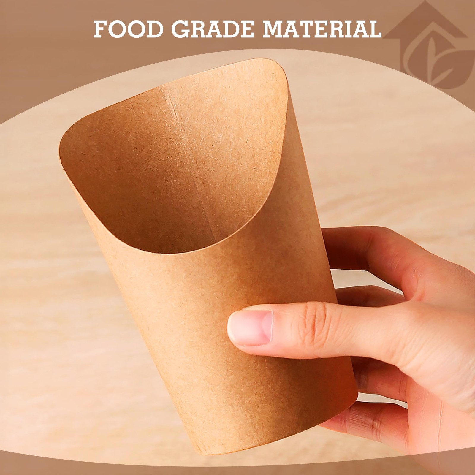 12 Oz French Fries Holder, 50 Pcs Kraft Paperr Charcuterie Cups Disposable, M…