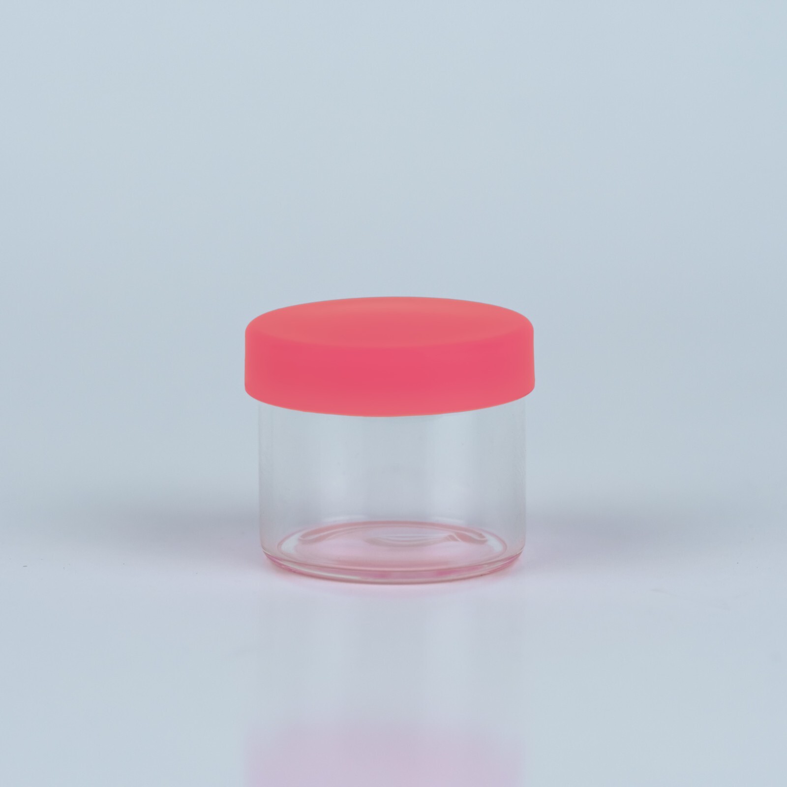 6ml Jar – Glass Jar W/ Silicone Lid – Bulk 1000 Pack – Red