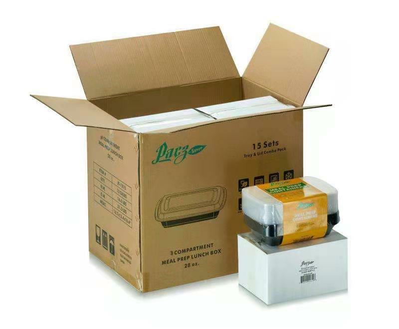 NEW WHOLESALE LOT 180 COUNT Pacz Saver Food Compartment Boxes (3 Compartment)