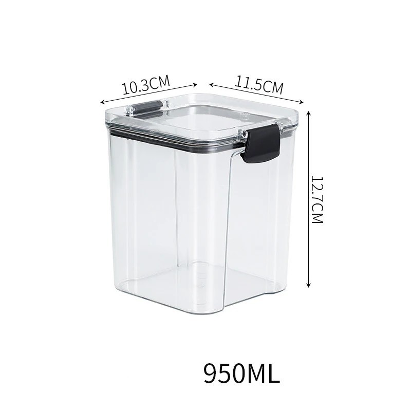 1 pc Airtight Kitchen Storage Container Pantry Organizer Food Storage Jar