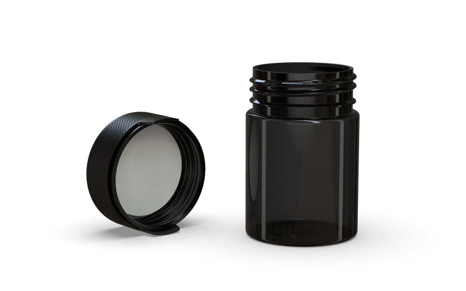 CHUBBY GORILLA AVIATOR CR 4OZ CONTAINER (5pack) TRANSLUCENT BLACK/BLACK LID