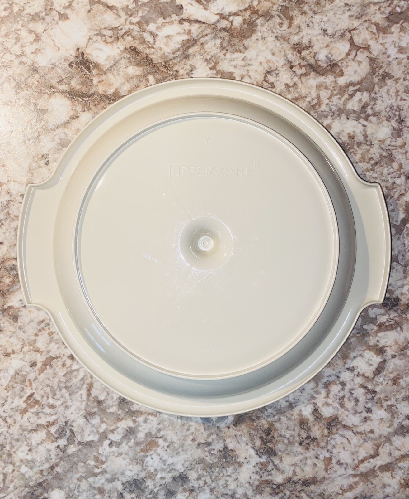 VINTAGE TUPPERWARE DIVIDED PARTY SUZETTE STORAGE CONTAINER NO. 608-17