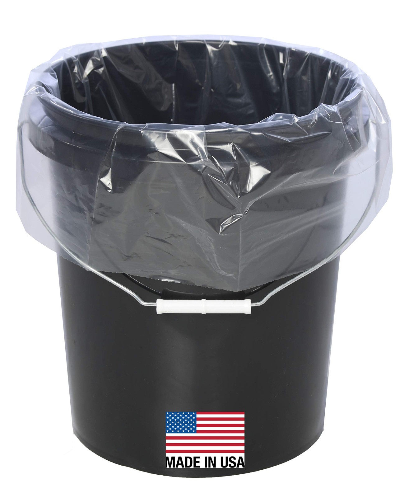 5 Gallon Bucket Liner Bags for Marinating and 10 Count (Pack of 1), Clear