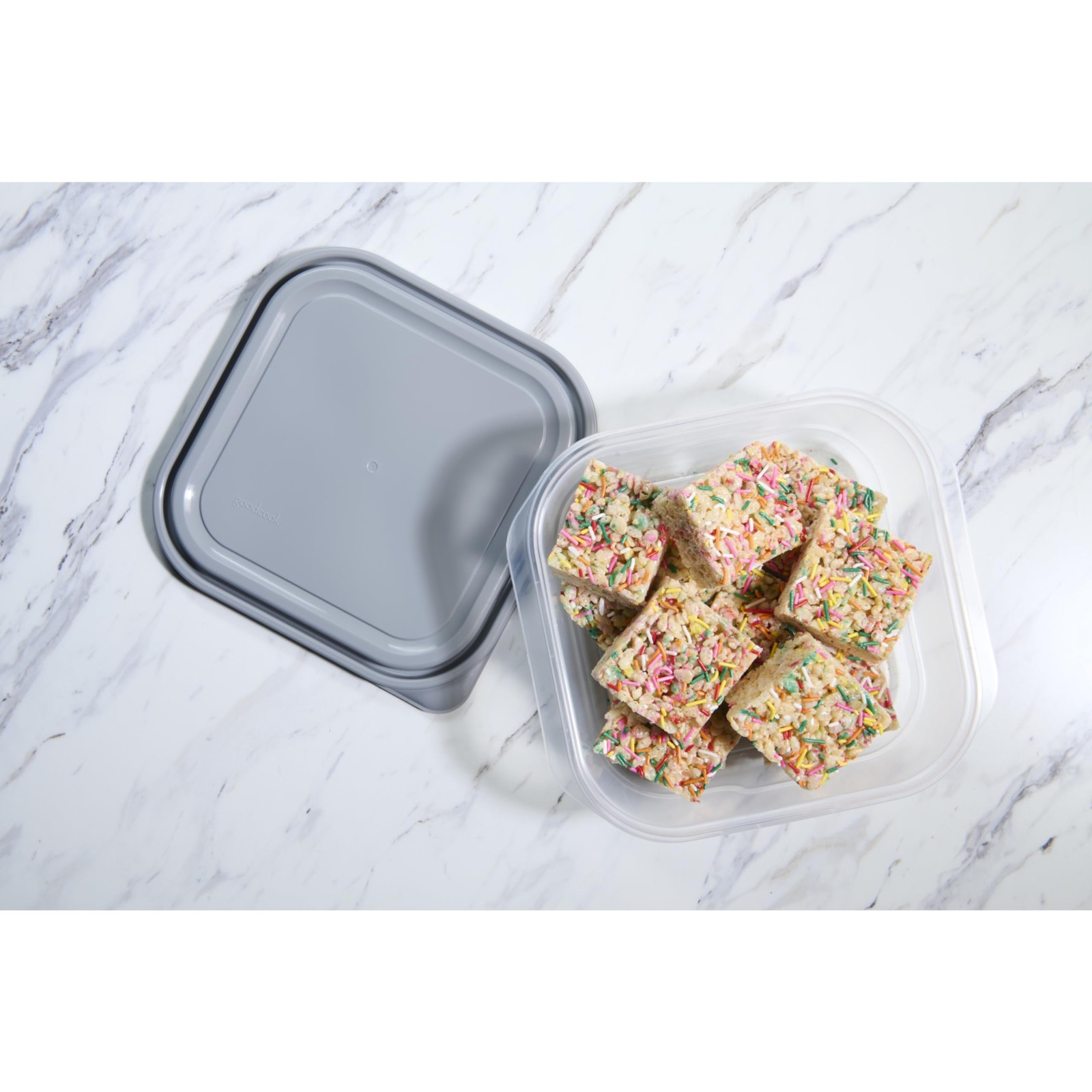 EveryWare Extra Large Square Food Storage Container, 2 Pack, BPA Free