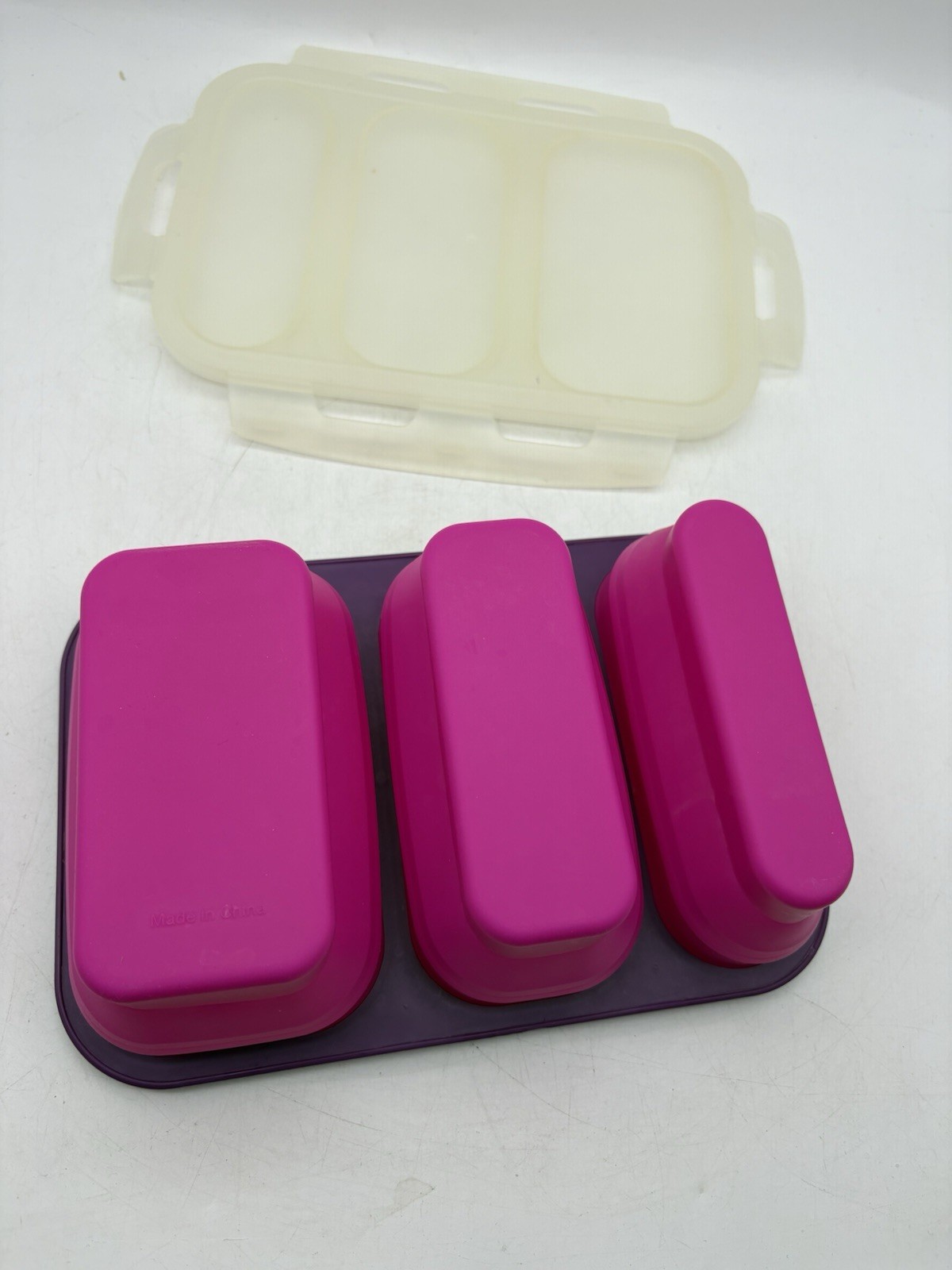 CROFTON PORTION PERFECT COLLAPSIBLE MEAL KIT Pink Purple 3 SECTIONS
