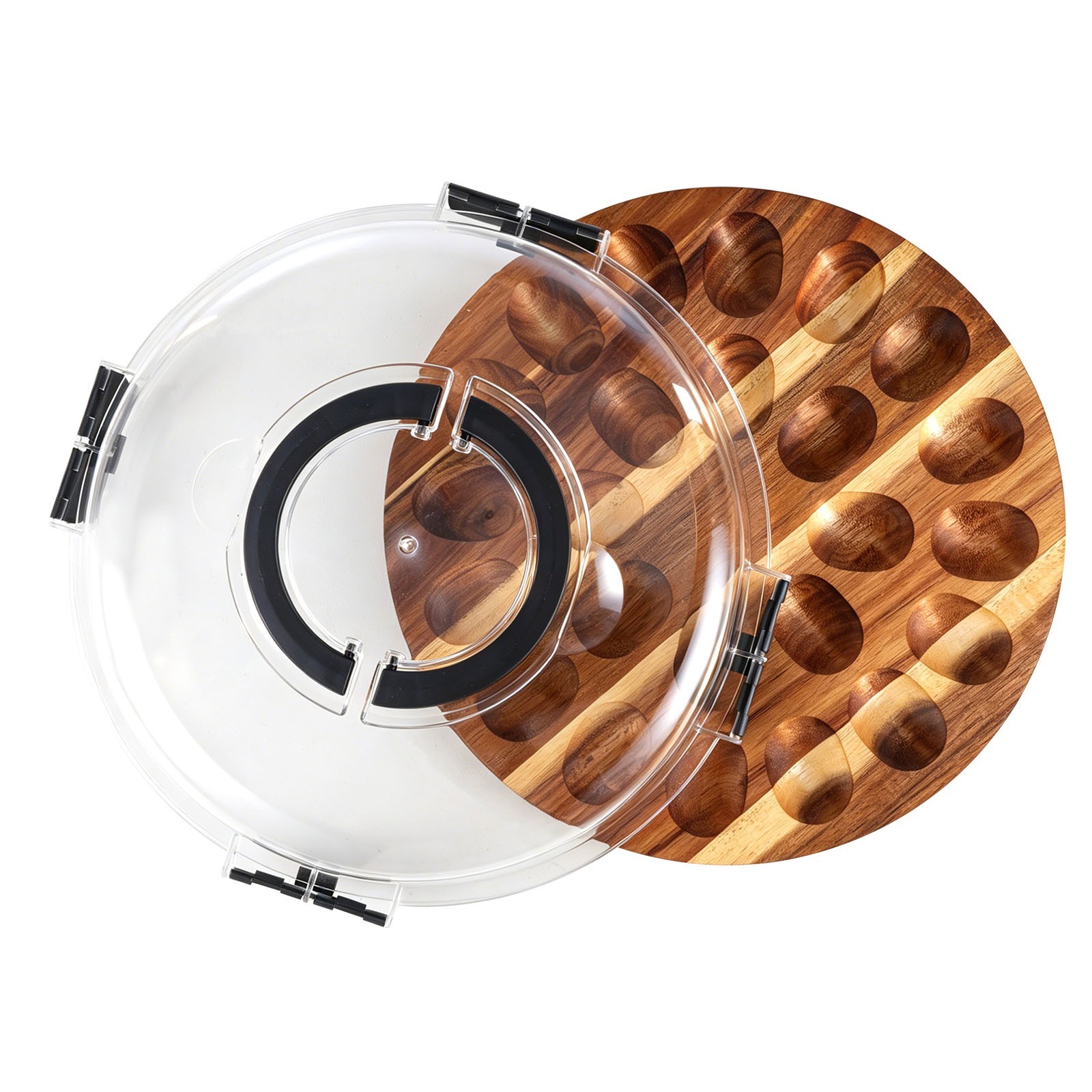 Deviled Egg Containers with Lid & Secure Snap, Holds 24 Eggs Deviled Egg Tray US