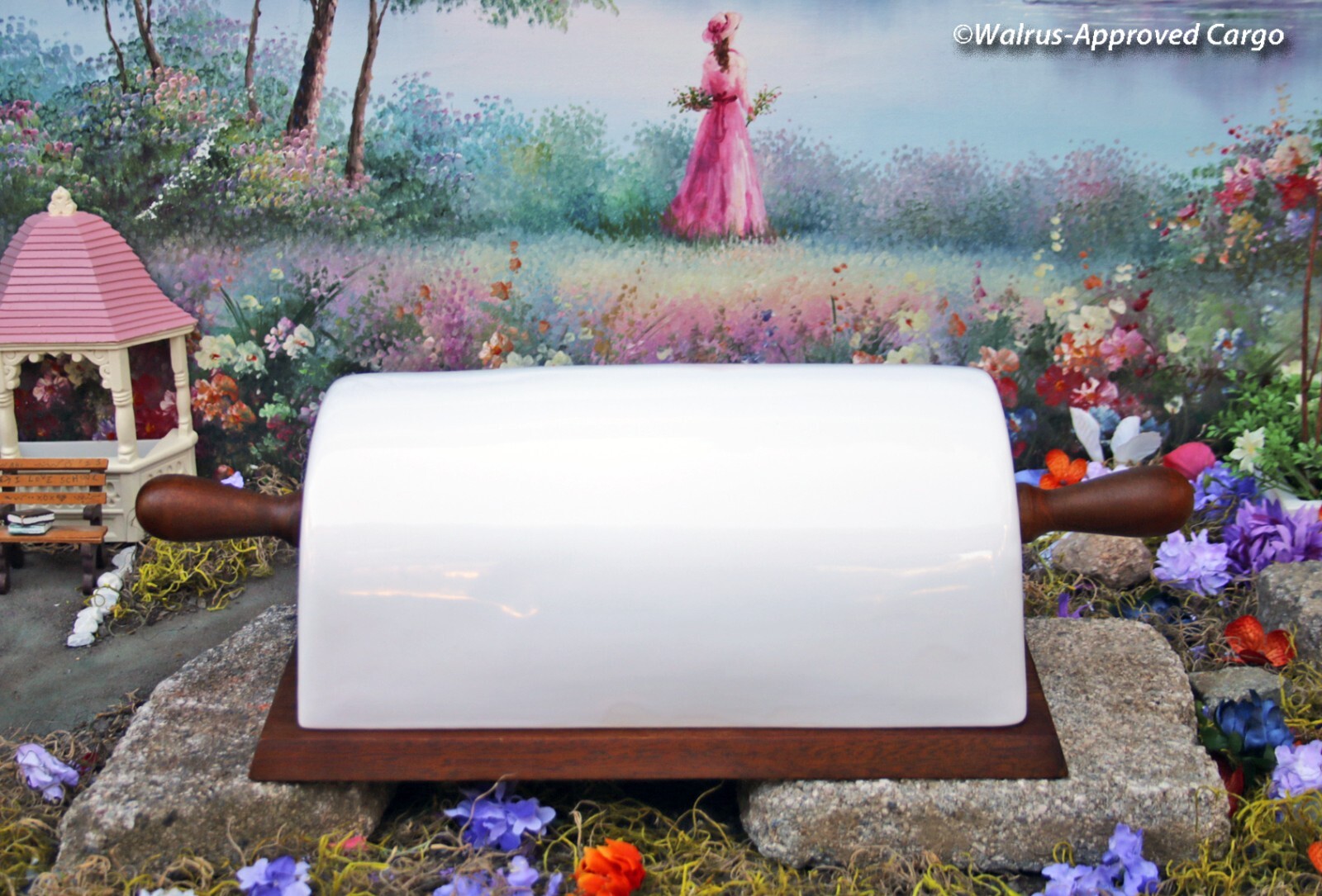POTTERY BARN ROLLING PIN BREADBOX – RARE AND JUST WHAT YOU KNEAD IN THE KITCHEN!