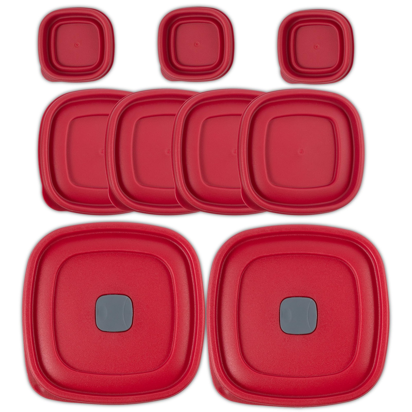 Replacement Lids for Rubbermaid 1/2-Cup, 1.25-Cup, 2-Cup, 3/5/7 Cup, Bundle 1