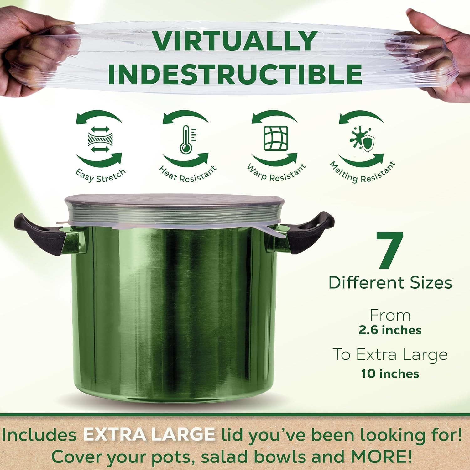 Silicone Stretch Lids Variety Pack – 7 Reusable Food Covers
