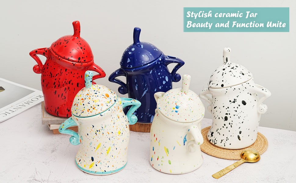 Canister with Attitude – 1.2L Airtight Sassy Canister, Ceramic Storage Canister