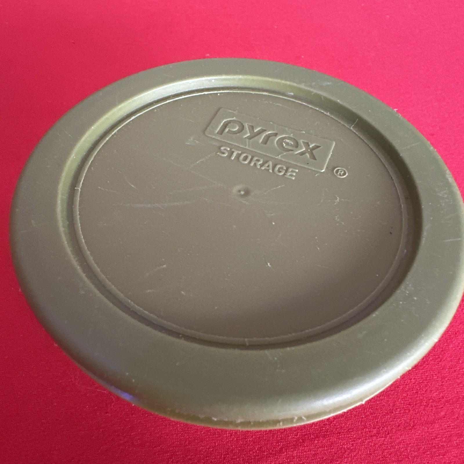 Pyrex 1 Cup / 236 ML Glass Bowl 7202A Round with Green Lid Small Storage VTG