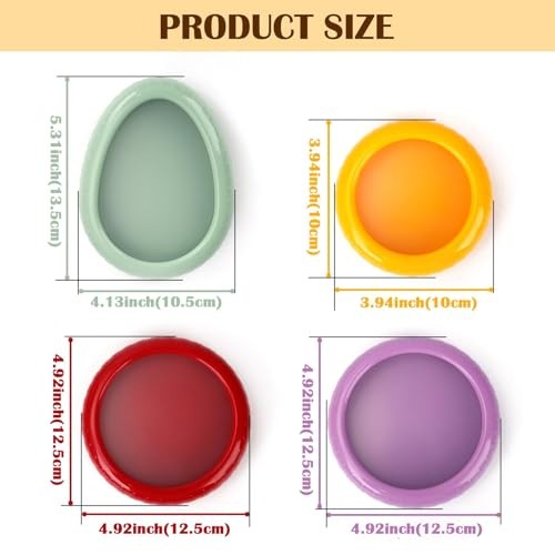Avocado Saver and Onion Storage 4 Set – Reusable refrigerator avocado storage