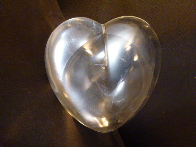 Lucite Acrylic Heart BOWL / BOX Candy DISH MID CENTURY MODERN VALENTINES
