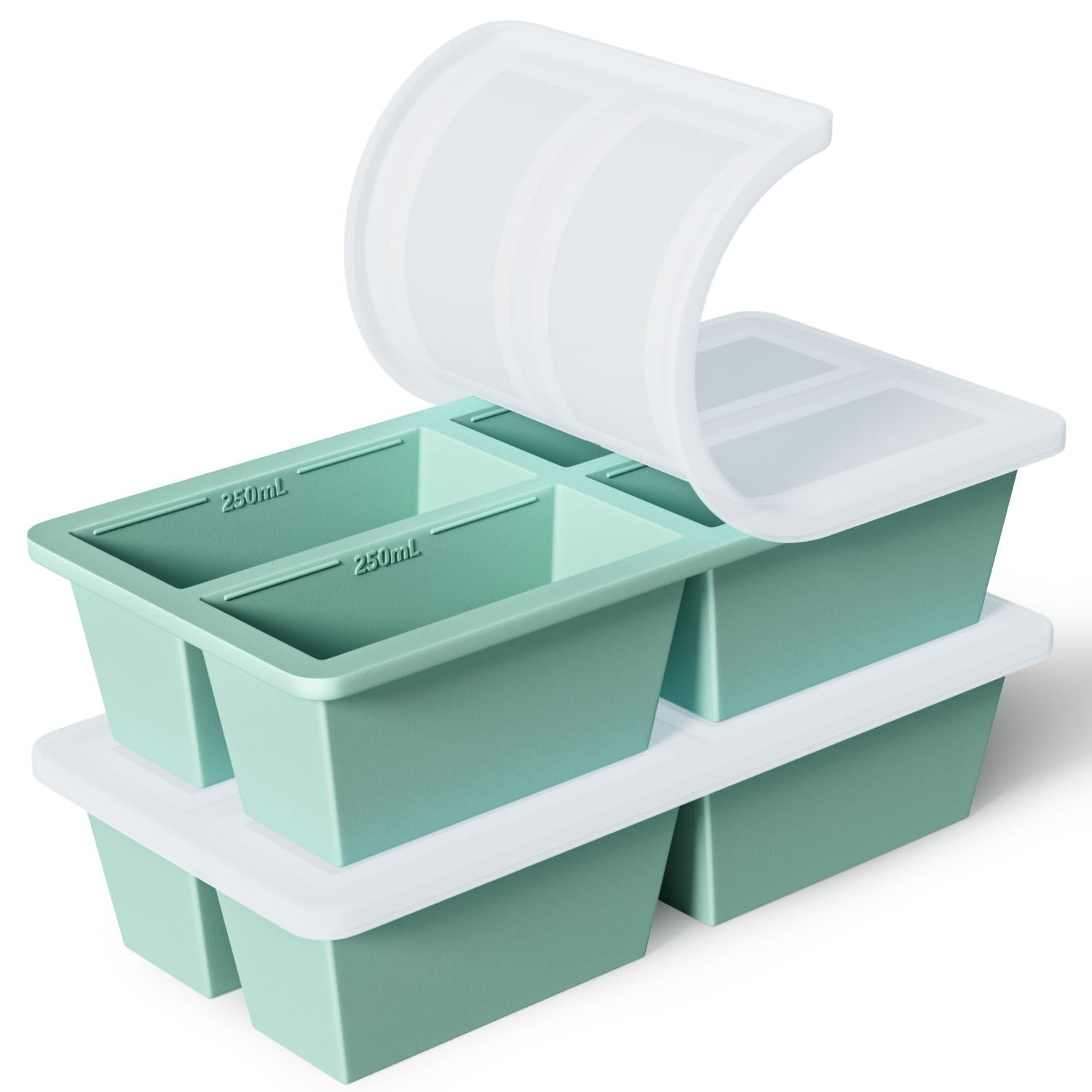 Silicone Super Prep Freezing Freezer Tray For Sauce Soup Broth Cube Portions