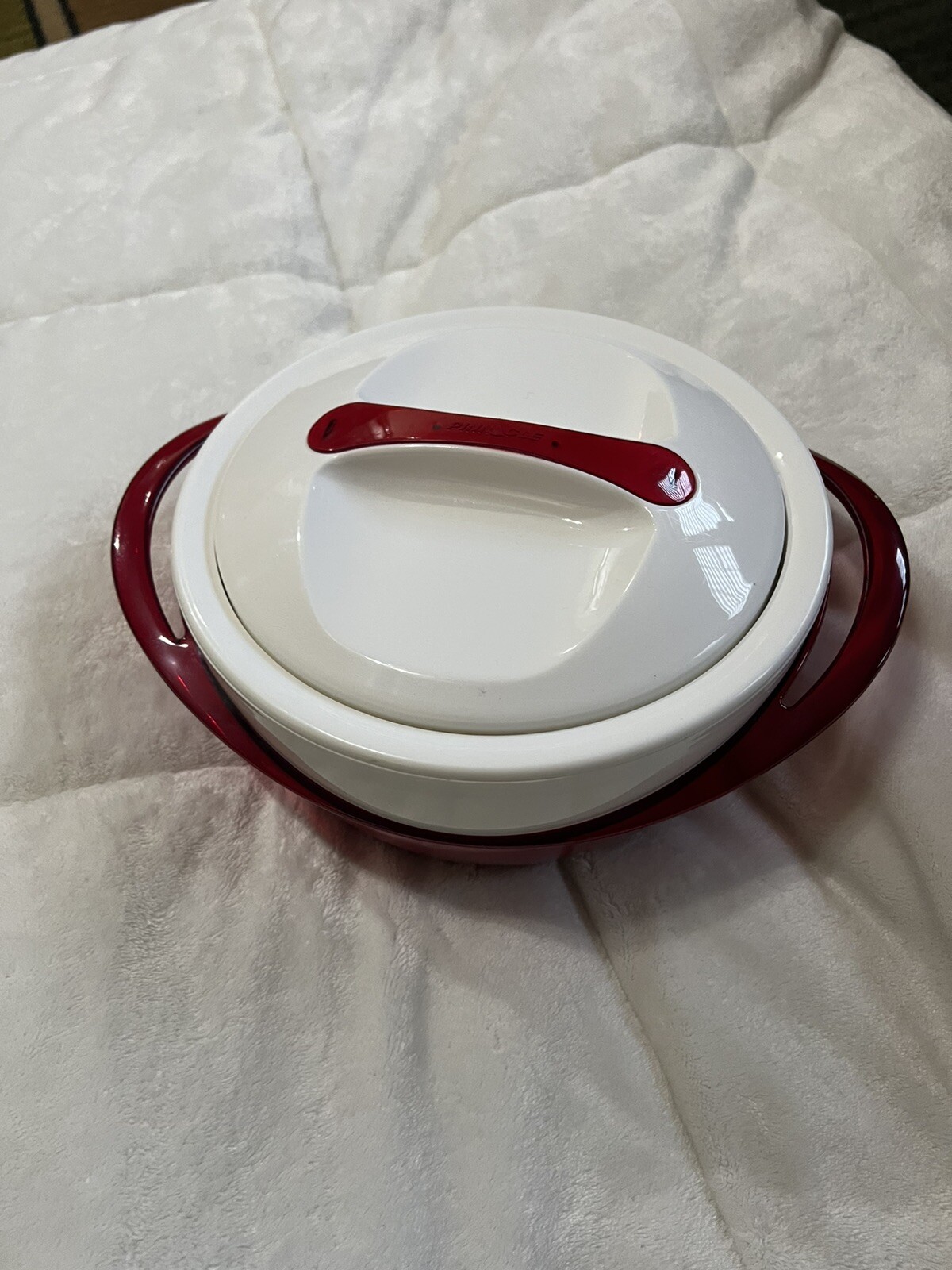 Pinnacle Tokyo Plast Thermo Insulated Food Bowl Red & White