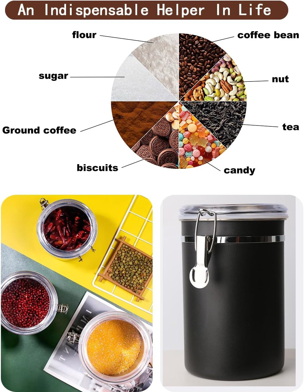 Stainless Steel Food Container with Clear Lids Airtight Storage Container Small