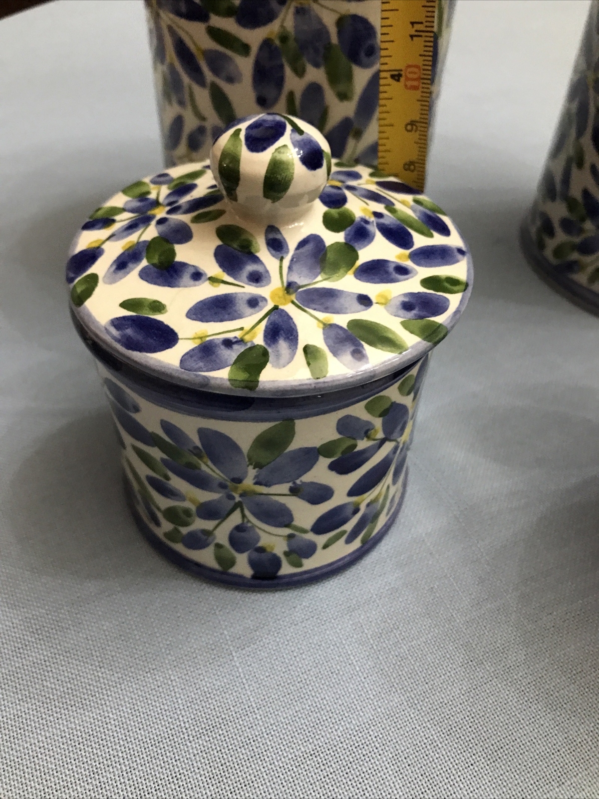 Beautiful 4 Piece Set Of Handmade Arte Creta Italian Kitchen Storage Containers
